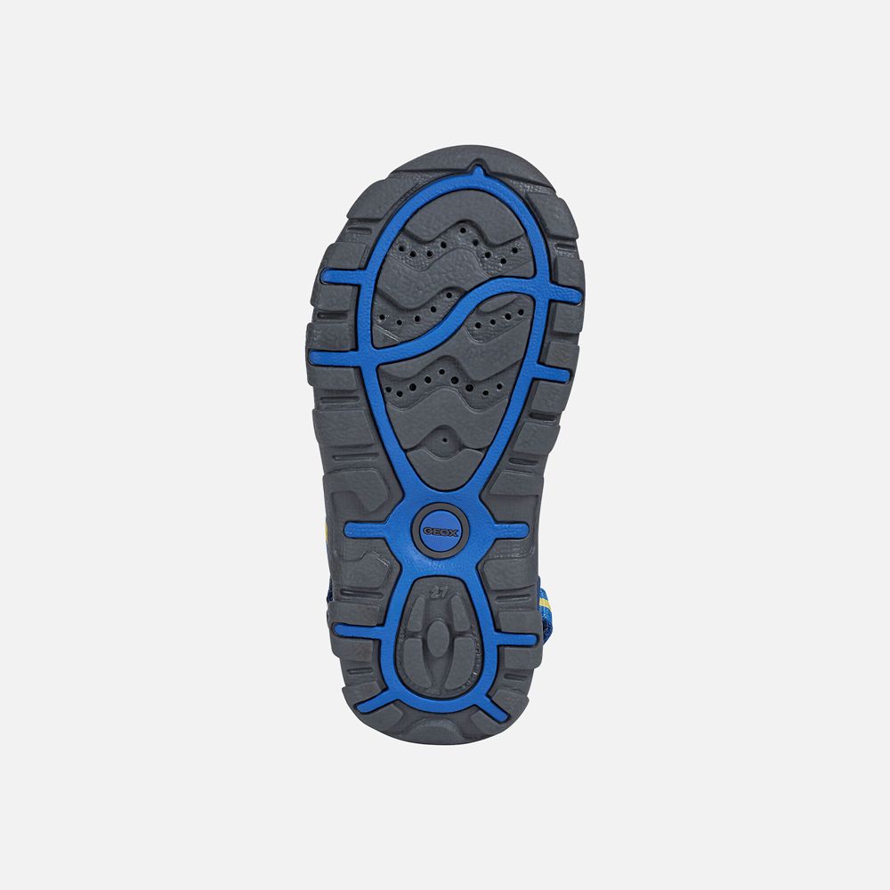 Geox Sandals Blue Strada - Geox Boys Shoes - AJOBPX127